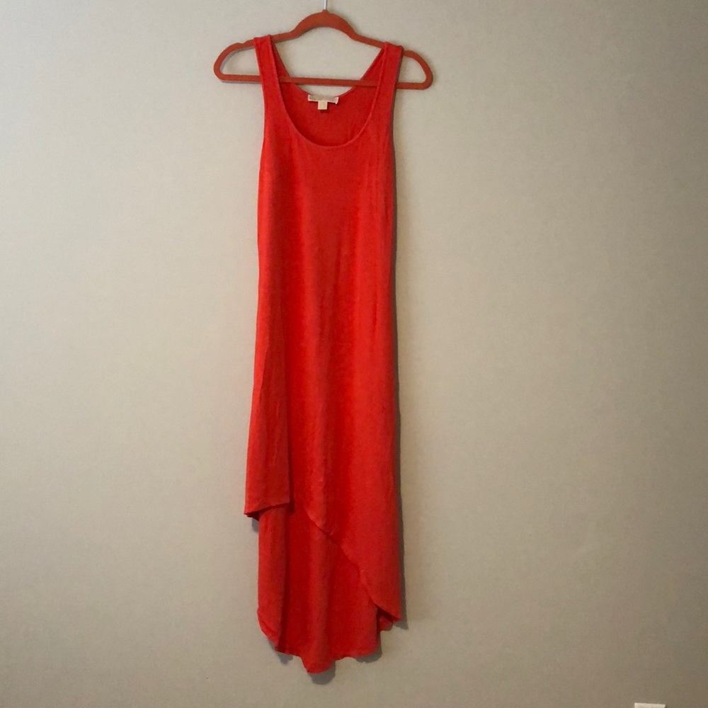 Burnt Orange midi shift dress